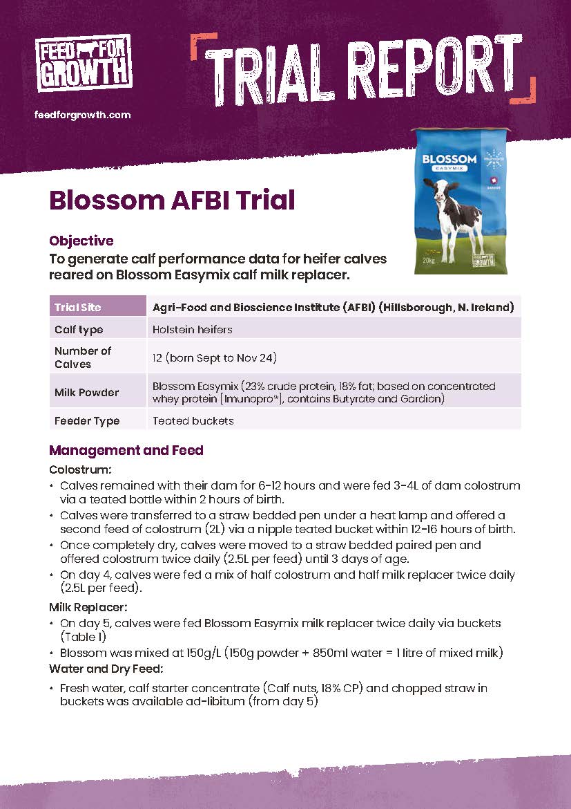 FFG Summary Report Blossom AFBI Trial 2025