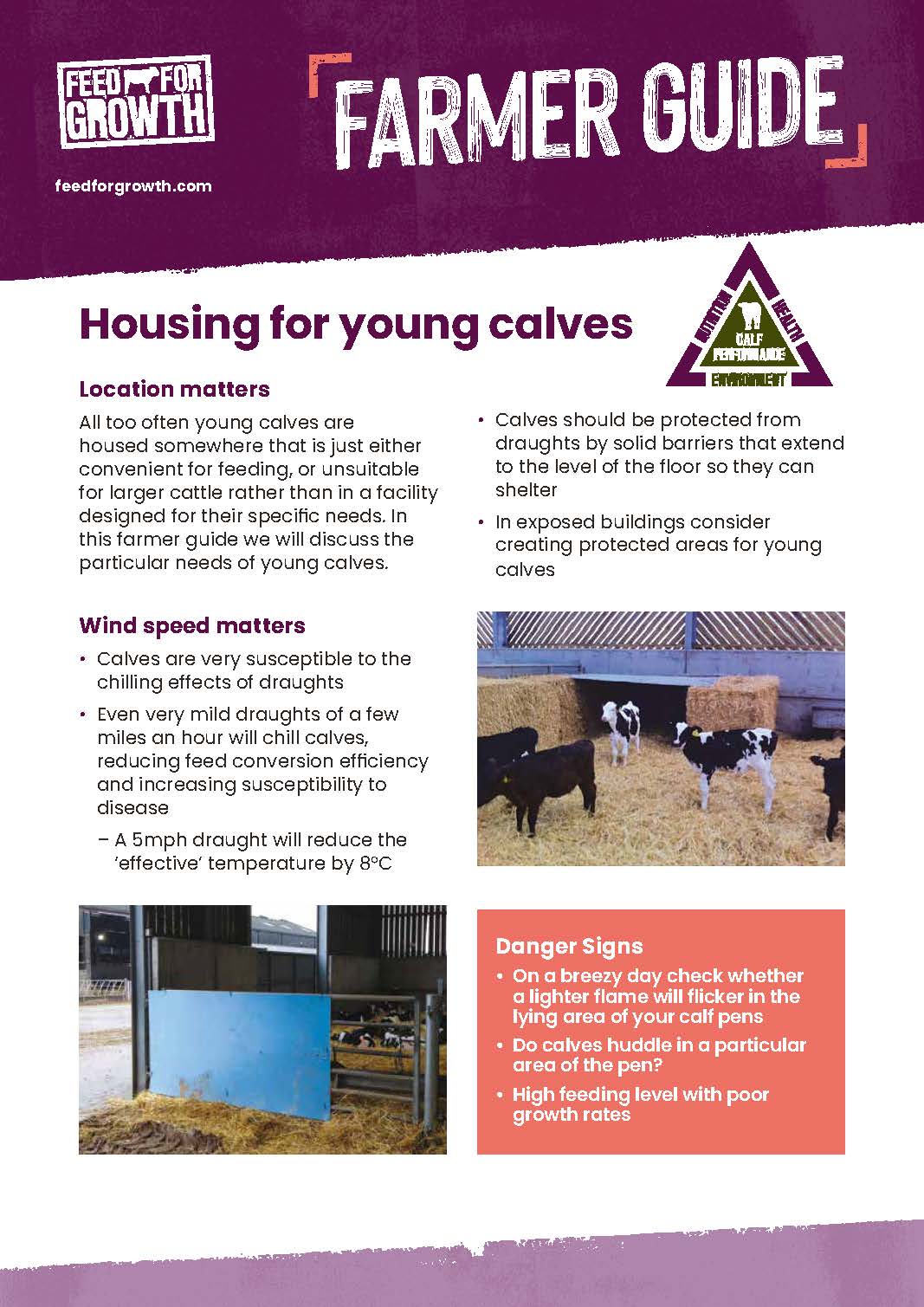Environment: Farmer guide - Housing for Young Calves