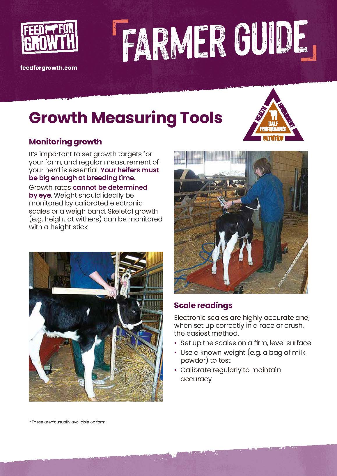 Nutrition: Farmers guide - Growth Measuring Tools